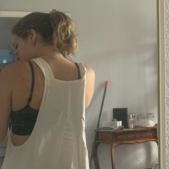 LUSH white linen coverall minidress (S) - Picture 5 of 5